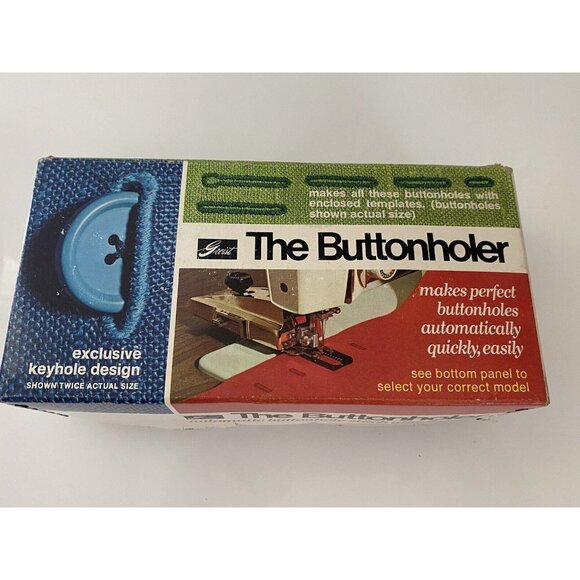 GREIST # 5 The Buttonholer Button Hole Attachment Singer Slant Keyhole Design - Picture 1 of 16